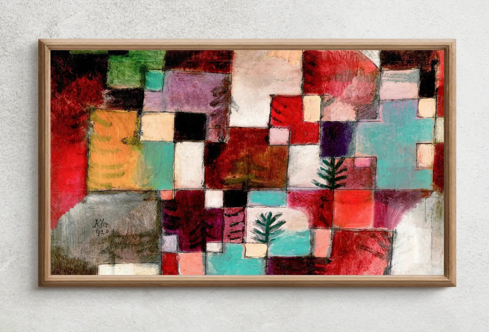 Second included artwork preview from Samsung Frame TV Art 4K Paul Klee Colorful Abstract Painting. Instant Download Vintage Famous Abstract Painting. Paul Klee Art for Frame TV featuring various scenes. (variation 1)
