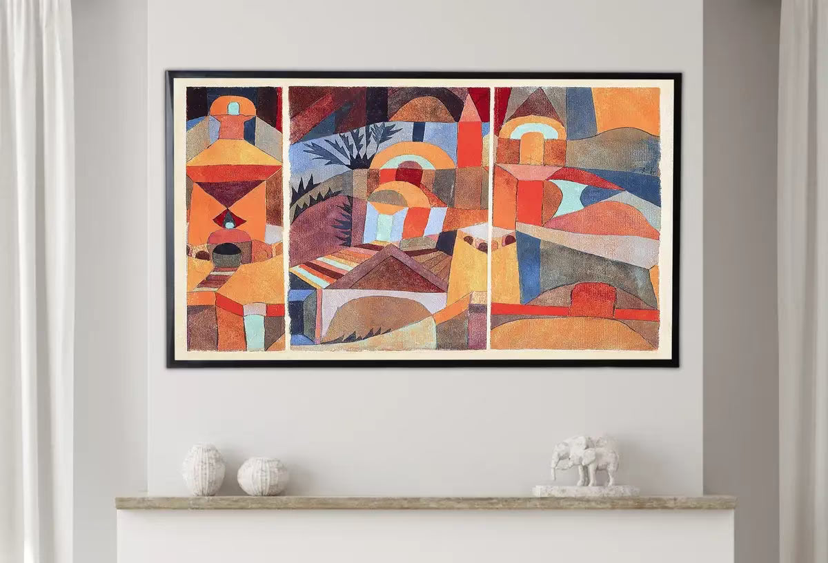 Samsung Frame TV Art 4K Paul Klee Temple Gardens Abstract Painting. Instant Download Vintage Famous Abstract Painting. Klee Art for Frame TV – Frame TV  Art