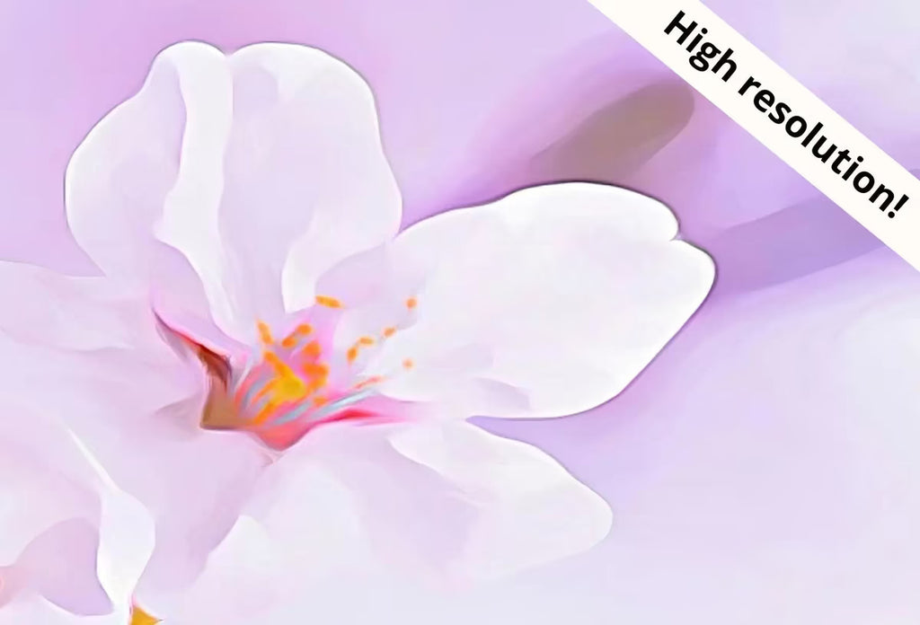 Samsung Frame TV Art 4K Pink Cherry Blossom Tree Digital Painting. Instant Download Pink Blossom Floral Art for Frame TV. Botanical Wall Art – Frame TV  Art