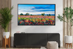Detail view of artwork from Samsung Frame TV Art 4K Red Poppy Field Spring Landscape Digital Painting. Instant Download Colorful Spring Art for the Frame TV. Art for TV. (variation 1)
