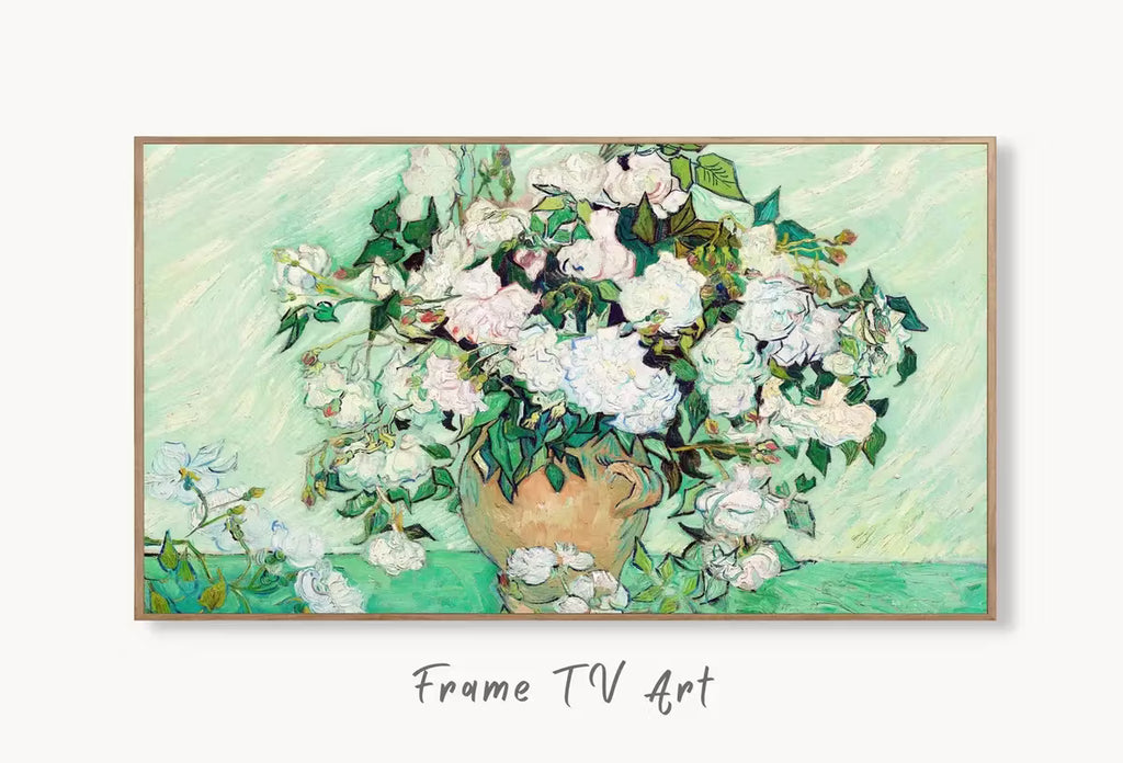 Roses in Vase by Vincent van Gogh — Samsung Frame TV art