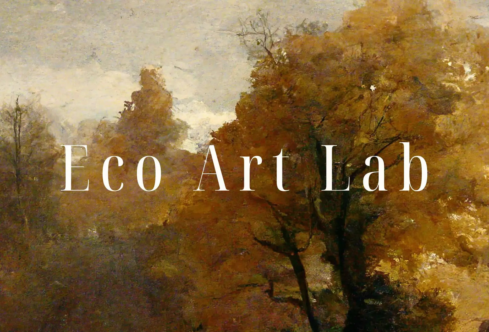 Detail view of artwork from Samsung Frame TV Art 4K Rustic Autumn Landscape Digital Painting. Instant Download Muted Fall Art for the Samsung Frame TV. Moody Art for TV. (variation 1)