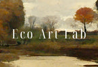 Detail view of artwork from Samsung Frame TV Art 4K Rustic Autumn Landscape Digital Paintings Set of 3. Instant Download Muted Fall Art for Samsung Frame TV. Art for TV. (variation 1)
