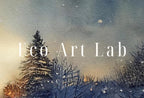 Samsung Frame TV Art 4K Rustic Winter Country Landscape Watercolor Painting. Instant Download Sunset Art for Frame TV. Nature Art for TV – Frame TV Art Set
