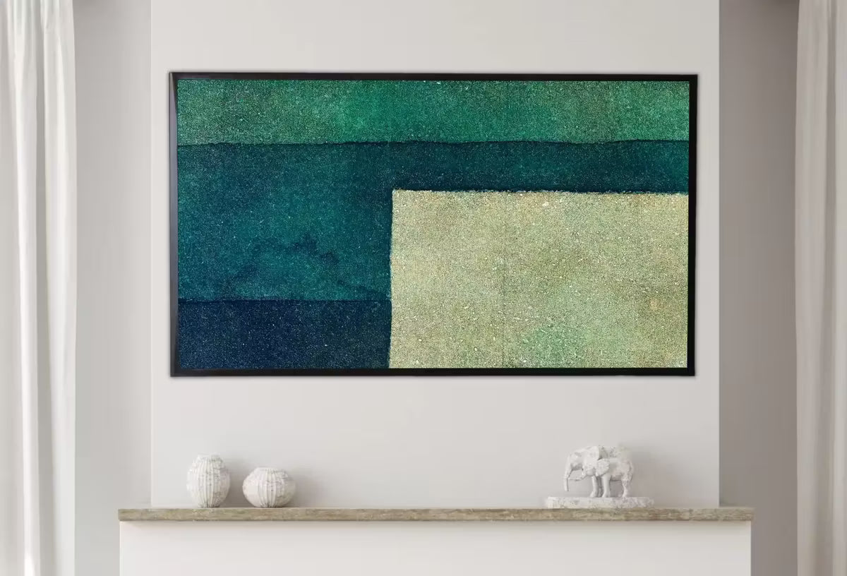 Samsung Frame TV Art 4K Sage Green Wall Art Abstract Painting. Instant Download Abstract Digital Painting. Colorful Art for Frame TV – Frame TV  Art