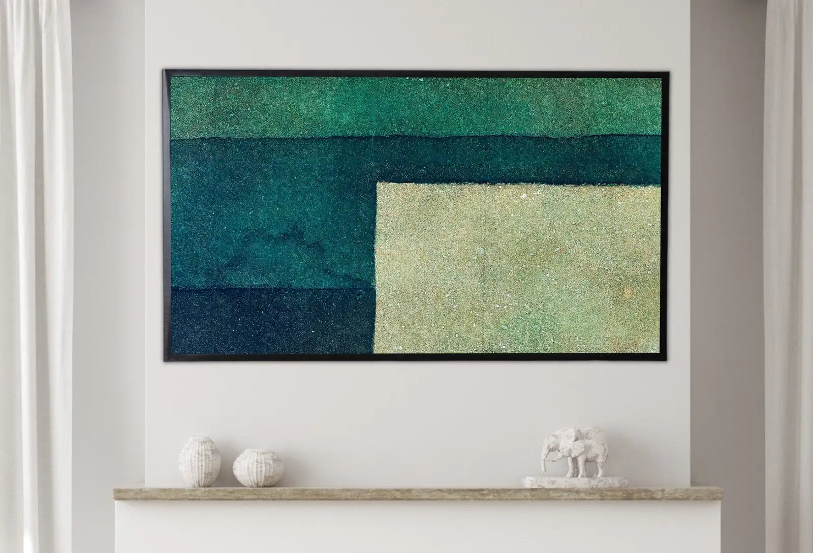 Samsung Frame TV Art 4K Sage Green Wall Art Abstract Painting. Instant Download Abstract Digital Painting. Colorful Art for Frame TV – Frame TV Digital Download Art – Digital Download