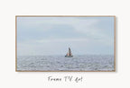 Samsung Frame TV Art 4K Sailboat Digital Painting Nautical Wall Art. Instant Download Boat Painting for the Frame TV. Sailing Art for TV – Frame TV  Art