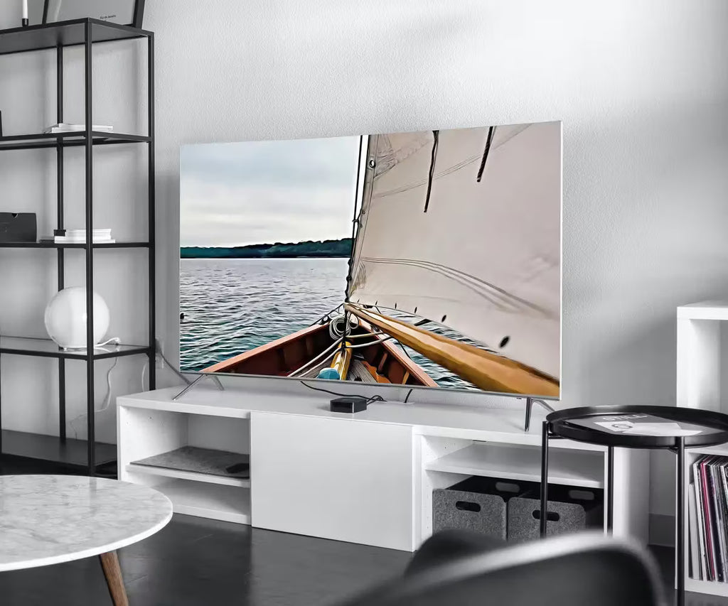 Samsung Frame TV Art 4K Sailboat Painting Nautical Wall Art. Instant Download Boat Painting for the Frame TV. Digital Sailboat Art for TV – Frame TV  Art