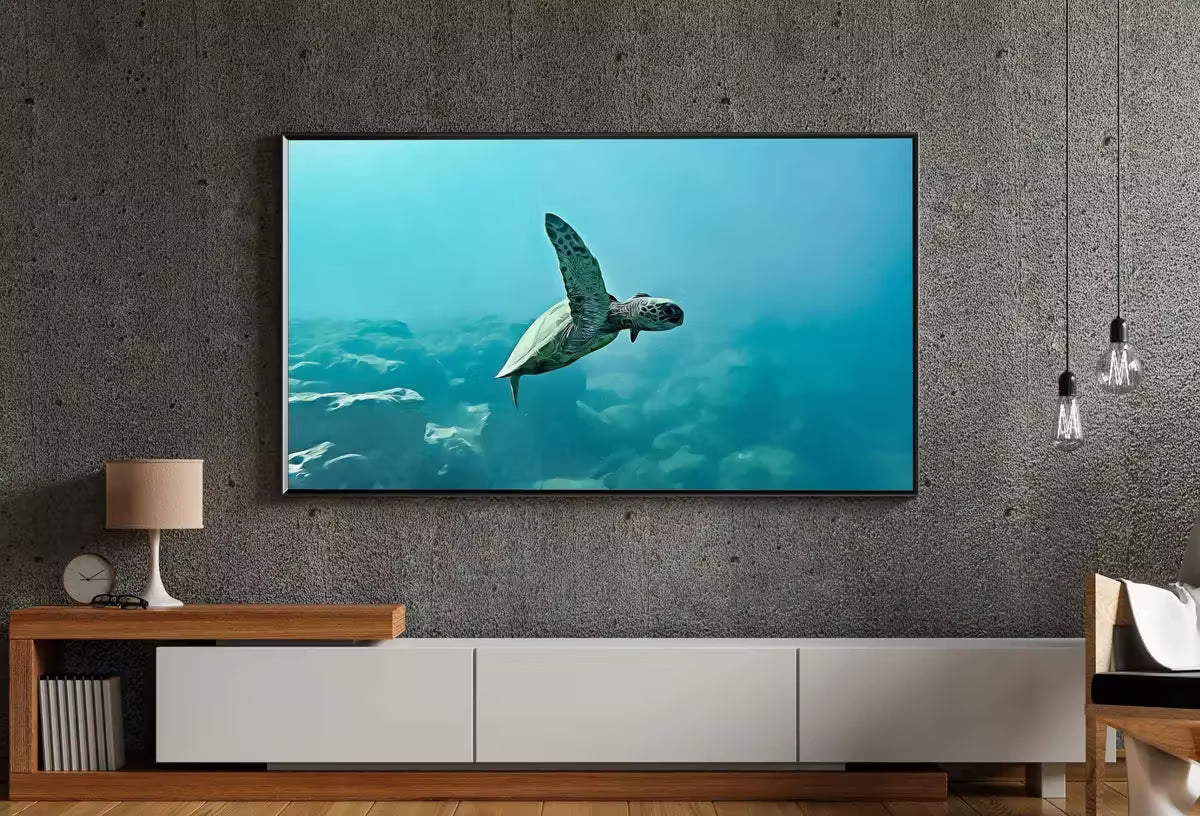 Samsung Frame TV Art 4K Sea Turtle Wall Art Digital Painting. Instant Download Turtle Ocean Art for the Samsung Frame TV. Turtle Art for TV – Frame TV  Art