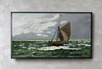 Samsung Frame TV Art 4K Seascape Famous Claude Monet Painting. Instant Download Nautical Wall Art for the Frame TV. Vintage Wall Art – Frame TV  Art