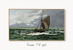 Collage of artworks from Samsung Frame TV Art 4K Seascape Famous Claude Monet Painting. Instant Download Nautical Wall Art for the Frame TV. Vintage Wall Art Frame TV Art Collection – digital download set.