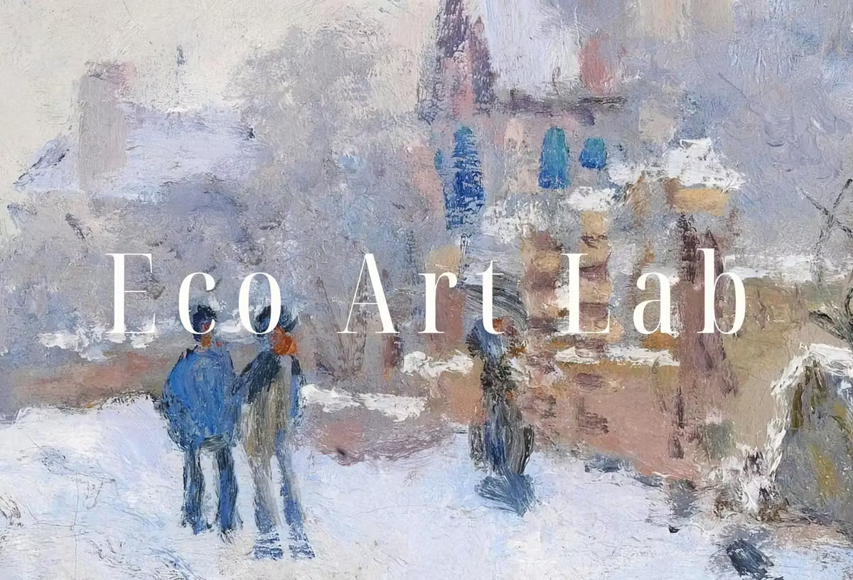 Samsung Frame TV Art 4K Snow at Argenteuil Famous Claude Monet Painting. Instant Download Landscape Wall Art for Frame TV. Vintage Wall Art – Frame TV  Art