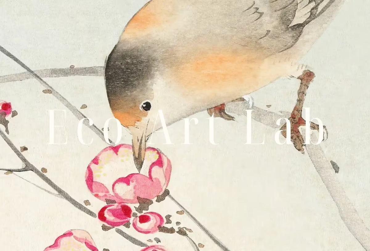 Samsung Frame TV Art 4K Songbird on Blossom Tree Vintage Japanese Wall Art. Instant Download Antique Japanese Art for the Frame TV. Bird Art – Frame TV  Art