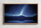 Second included artwork preview from Samsung Frame TV Art 4K Stars at Night over Mountains Landscape Wall Art. Instant Download Blue Mountain Digital Painting. Art for Frame TV featuring various scenes.