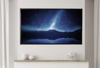 Samsung Frame TV Art 4K Stars at Night over Mountains Landscape Wall Art. Instant Download Blue Mountain Digital Painting. Art for Frame TV – Frame TV  Art