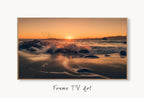Samsung Frame TV Art 4K Sunset on the Beach Landscape Photography. Instant Download Sunset Coastal Nautical Art for the Frame TV. Art for TV – Frame TV Art Set