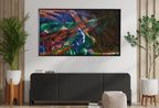 Second included artwork preview from Samsung Frame TV Art 4K Surreal Forest Animals Abstract Vintage Painting. Instant Download Art for Frame TV. Abstract Home Decor. TV Art featuring various scenes.