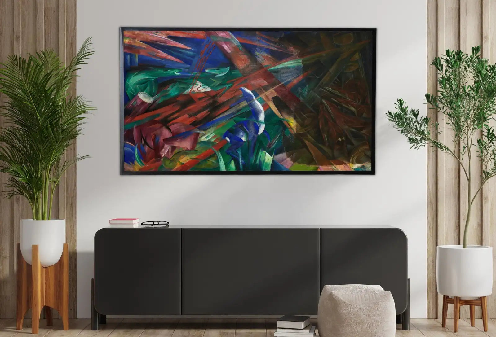 Second included artwork preview from Samsung Frame TV Art 4K Surreal Forest Animals Abstract Vintage Painting. Instant Download Art for Frame TV. Abstract Home Decor. TV Art featuring various scenes.
