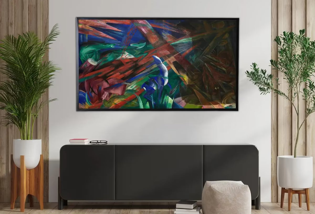Samsung Frame TV Art 4K Surreal Forest Animals Abstract Vintage Painting. Instant Download Art for Frame TV. Abstract Home Decor. TV Art – Frame TV  Art