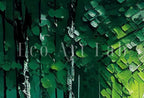 Detail view of artwork from Samsung Frame TV Art 4K Textured Abstract Painting Forest & River Landscape. Instant Download Forest Art for Samsung Frame TV. Art for TV. (variation 1)