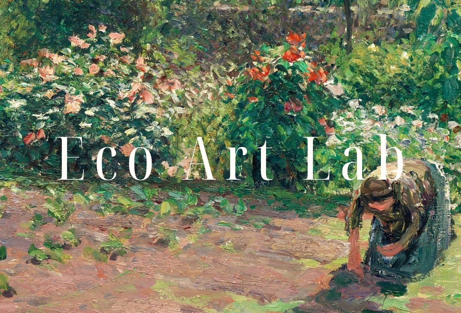Detail view of artwork from Samsung Frame TV Art 4K The Artist's Garden Famous French Countryside Painting. Instant Download Landscape Art for Frame TV Vintage Wall Art. (variation 1)