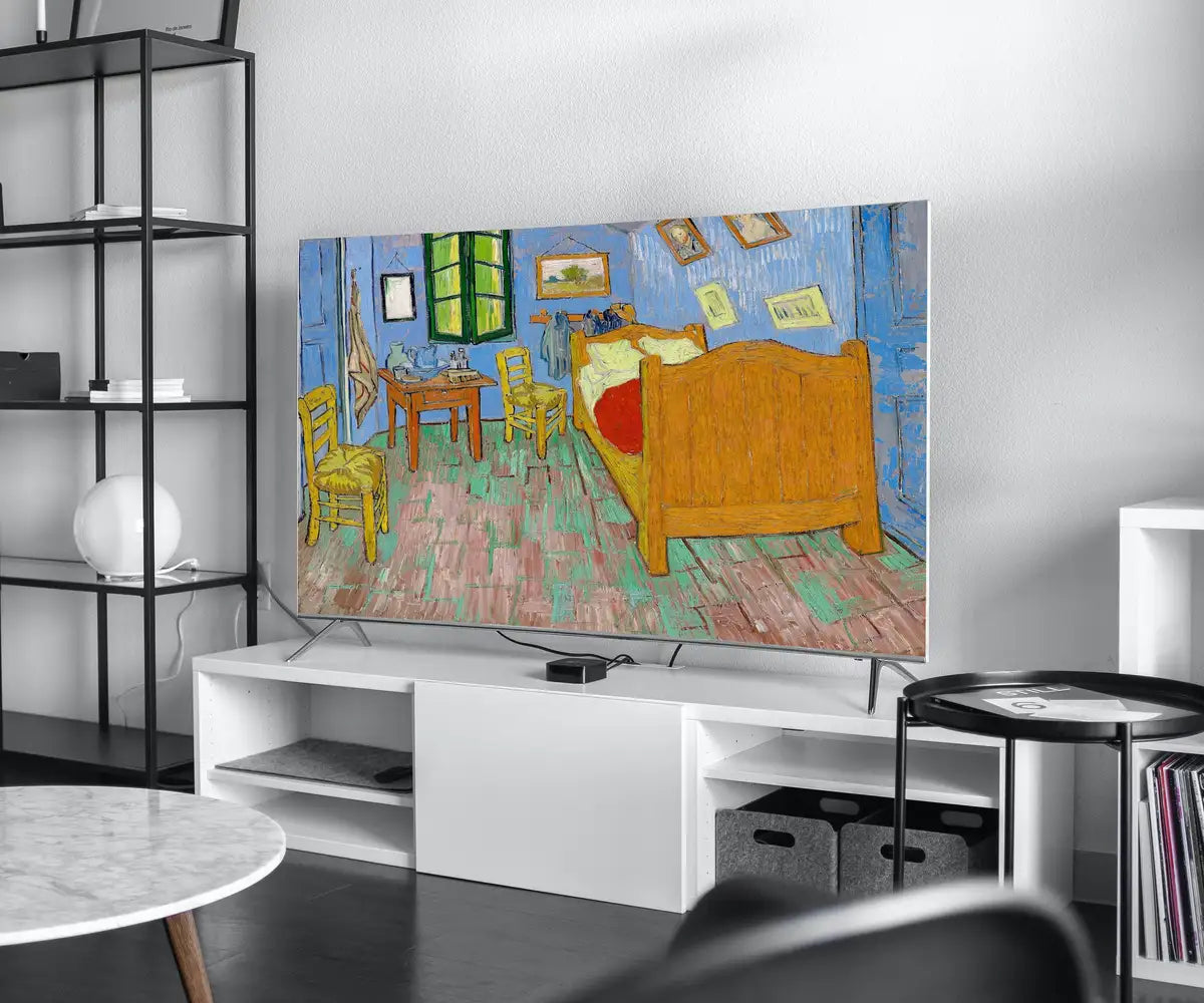 Detail view of artwork from Samsung Frame TV Art 4K "The Bedroom" Famous Painting by Vincent van Gogh. Instant Download van Gogh Art for the Frame TV. Vintage Art. (variation 2)