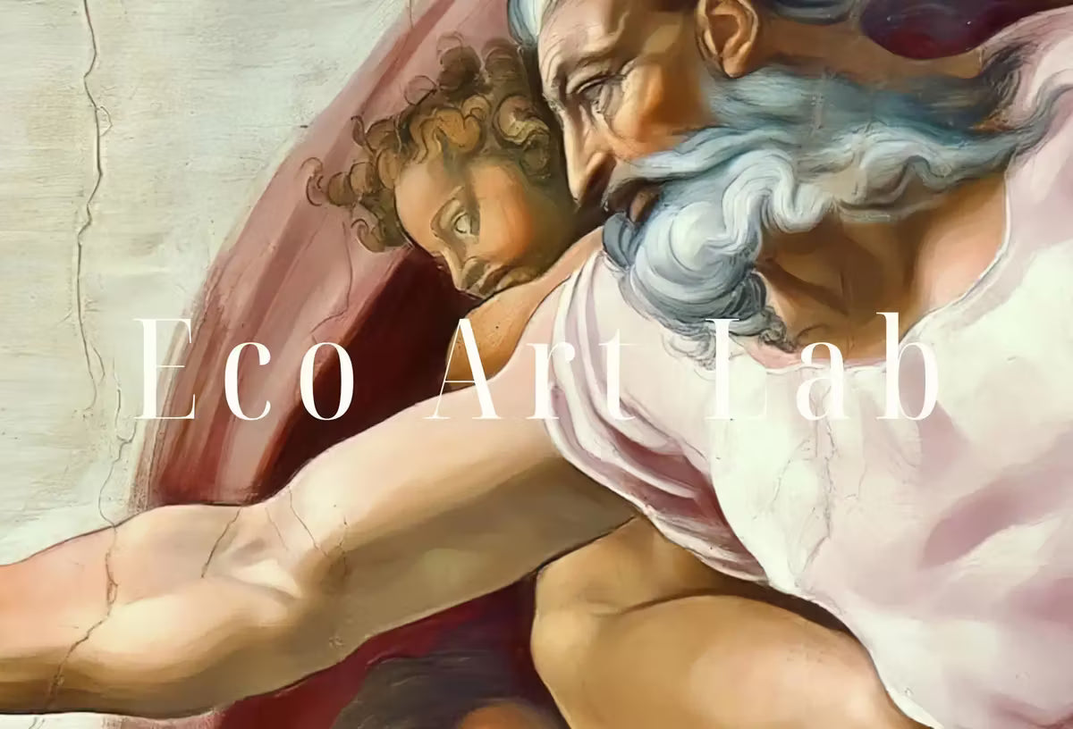 Samsung Frame TV Art 4K The Creation of Adam Famous Michelangelo Painting. Instant Download Enhanced Vintage Classic Painting for Frame TV – Frame TV  Art