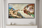 Samsung Frame TV Art 4K The Creation of Adam Famous Michelangelo Painting. Instant Download Enhanced Vintage Classic Painting for Frame TV – Frame TV  Art