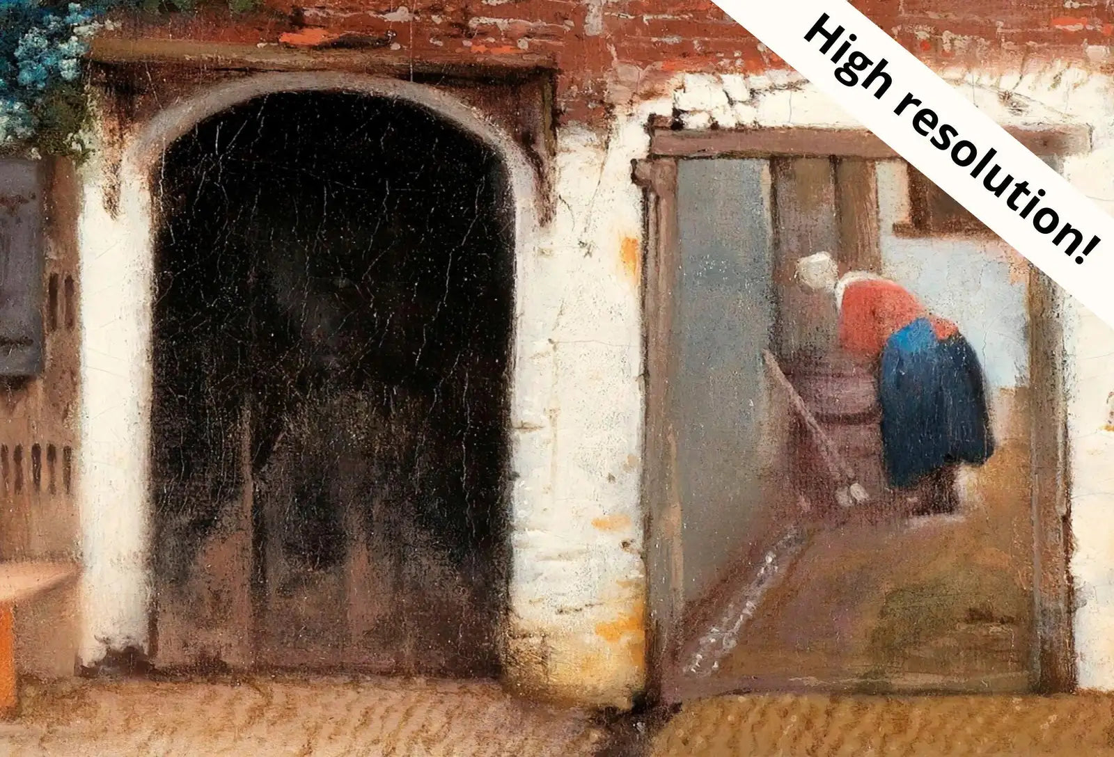 Samsung Frame TV Art 4K The Little Street Famous Vintage Oil Painting. Instant Download Rustic European City Landscape for the Frame TV – Frame TV Digital Download Art – Digital Download