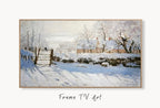 Samsung Frame TV Art 4K The Magpie Famous Claude Monet Painting. Instant Download Landscape Wall Art for the Frame TV. Vintage Wall Art – Frame TV  Art