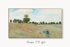Samsung Frame TV Art 4K The Poppy Field Famous Claude Monet Painting. Instant Download Landscape Wall Art for the Frame TV. Vintage Wall Art – Frame TV  Art