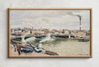 Second included artwork preview from Samsung Frame TV Art 4K The Seine River in Rouen European French City Painting. Instant Download Vintage Art for Samsung Frame TV. TV Art featuring various scenes.