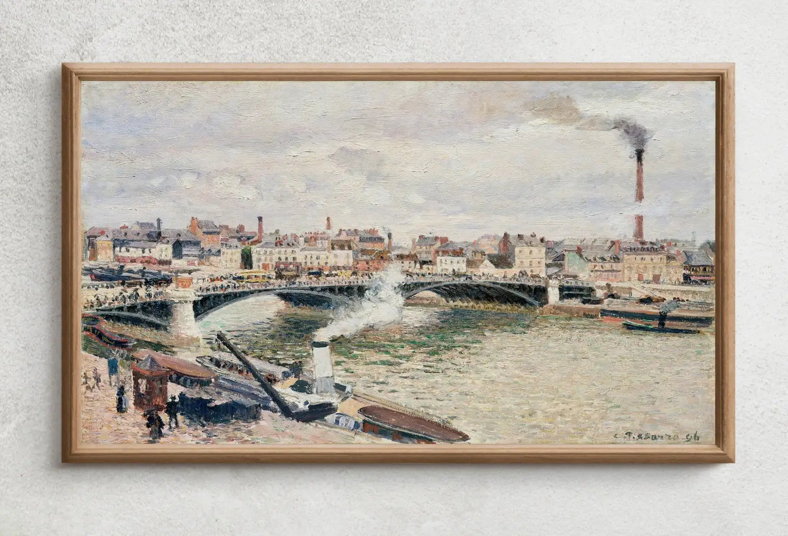 Second included artwork preview from Samsung Frame TV Art 4K The Seine River in Rouen European French City Painting. Instant Download Vintage Art for Samsung Frame TV. TV Art featuring various scenes.