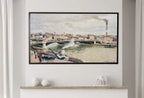 Samsung Frame TV Art 4K The Seine River in Rouen European French City Painting. Instant Download Vintage Art for Samsung Frame TV. TV Art – Frame TV  Art