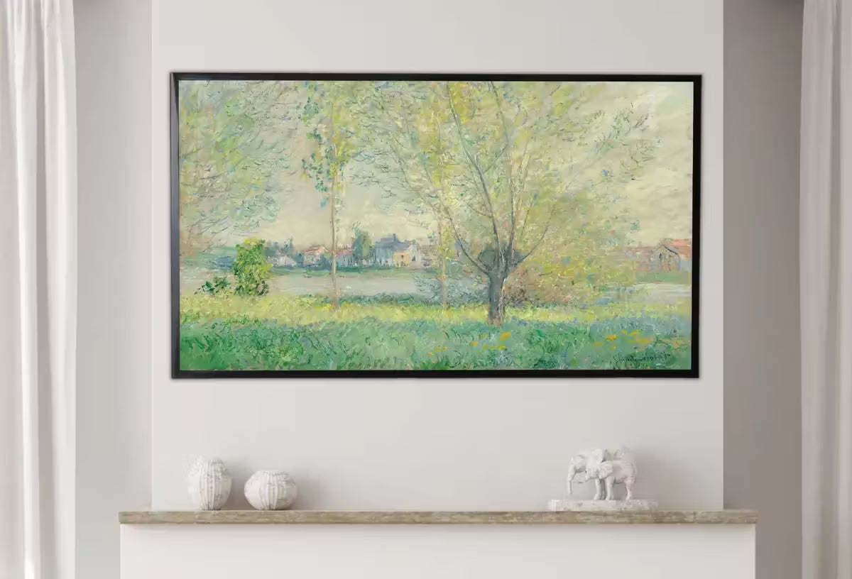 Samsung Frame TV Art 4K The Willows Famous Claude Monet Painting. Instant Download Landscape Wall Art for the Frame TV. Vintage Wall Art – Frame TV  Art
