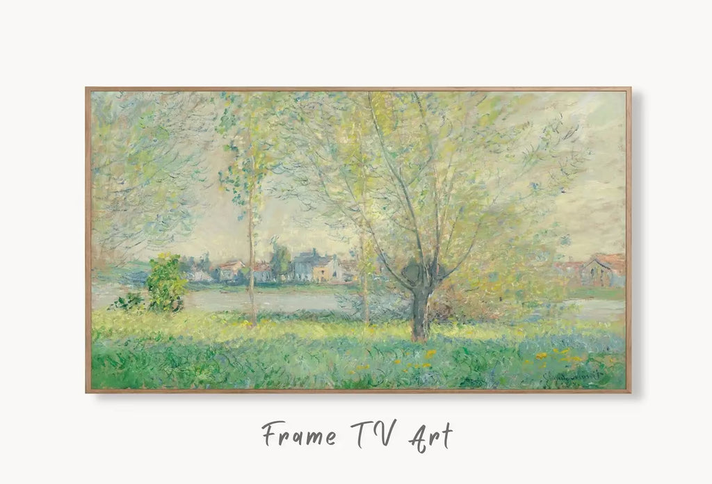 Samsung Frame TV Art 4K The Willows Famous Claude Monet Painting. Instant Download Landscape Wall Art for the Frame TV. Vintage Wall Art – Frame TV  Art