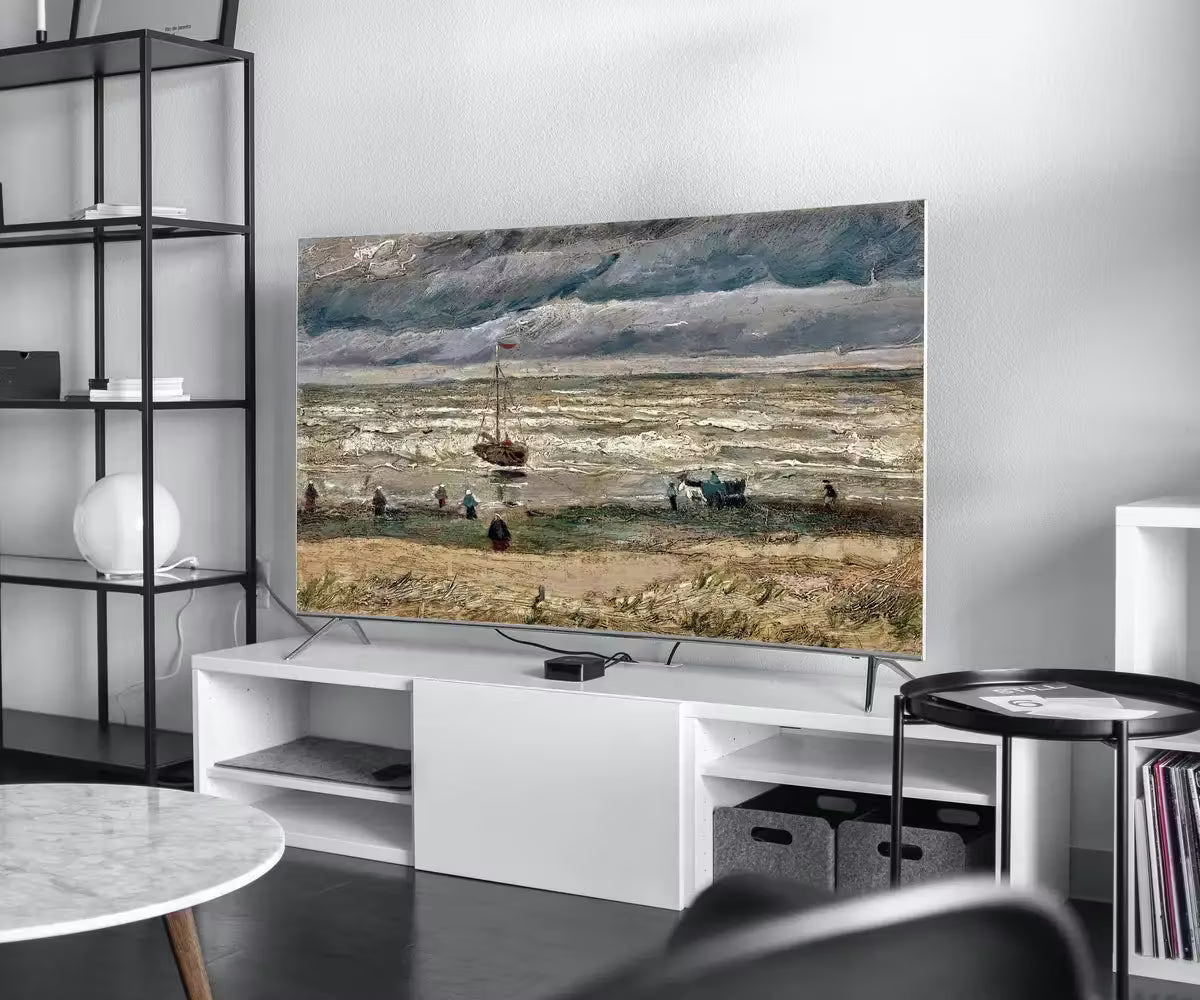 Samsung Frame TV Art 4K van Gogh Beach in Stormy Weather Painting. Instant Download Famous Vintage Art for the Samsung Frame TV – Frame TV  Art
