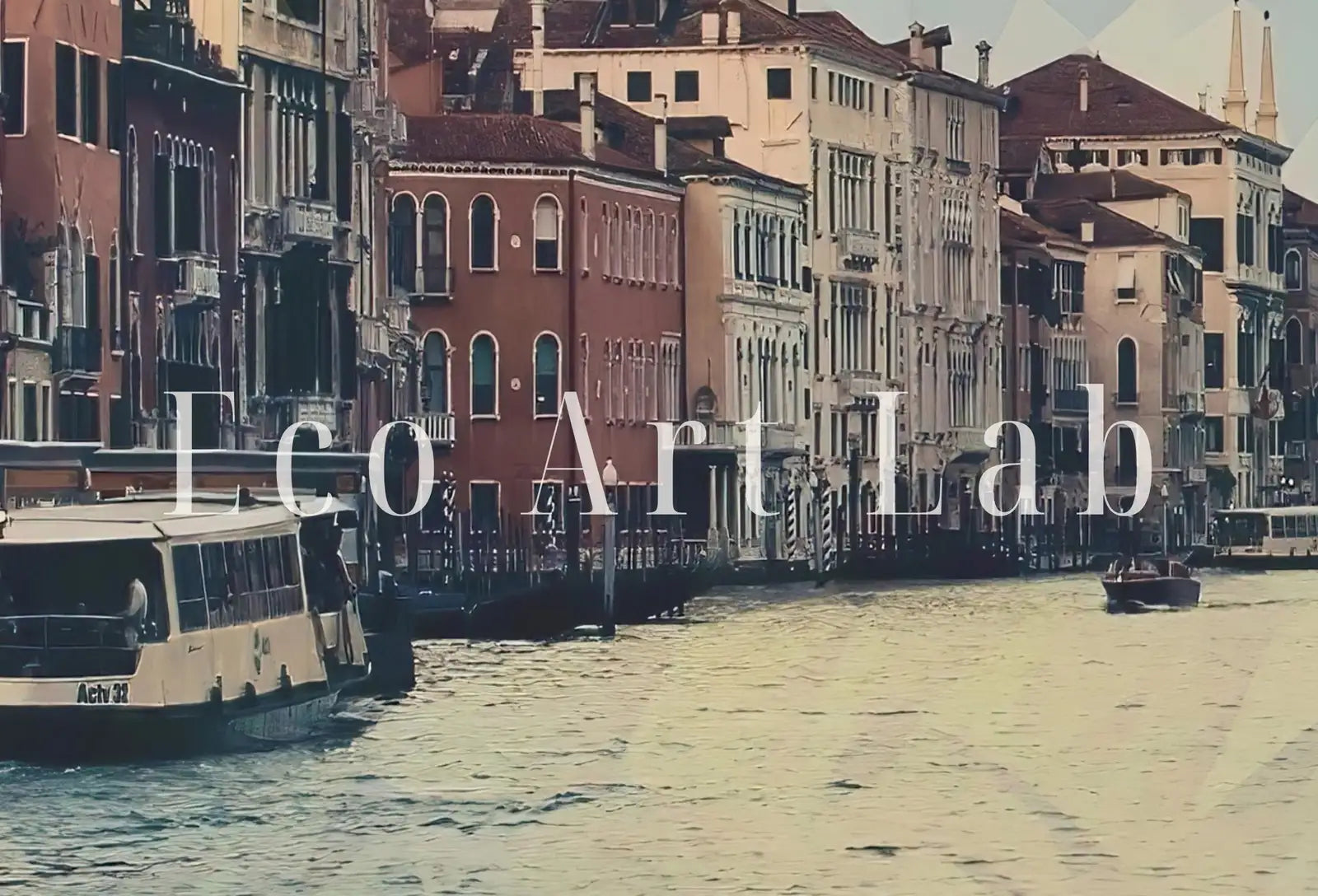 Detail view of artwork from Samsung Frame TV Art 4K Venice Grand Canal Digital Painting. Instant Download Art for TV. Colorful Frame TV Art. Italy Landscape Painting. (variation 1)