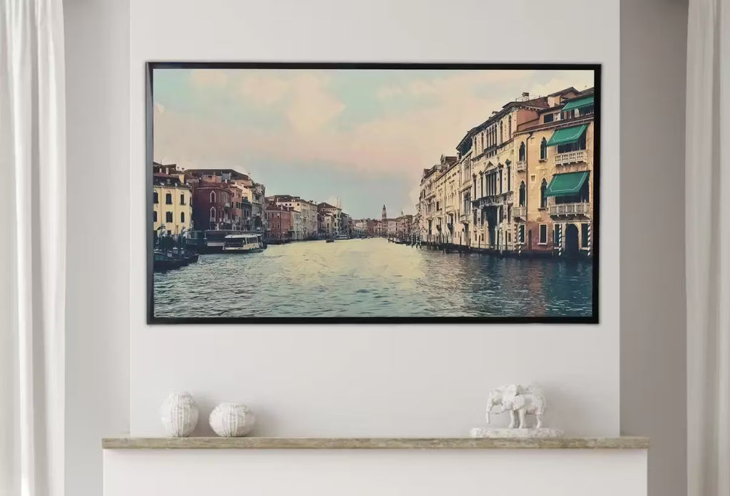 Samsung Frame TV Art 4K Venice Grand Canal Digital Painting. Instant Download Art for TV. Colorful Frame TV Art. Italy Landscape Painting – Frame TV  Art