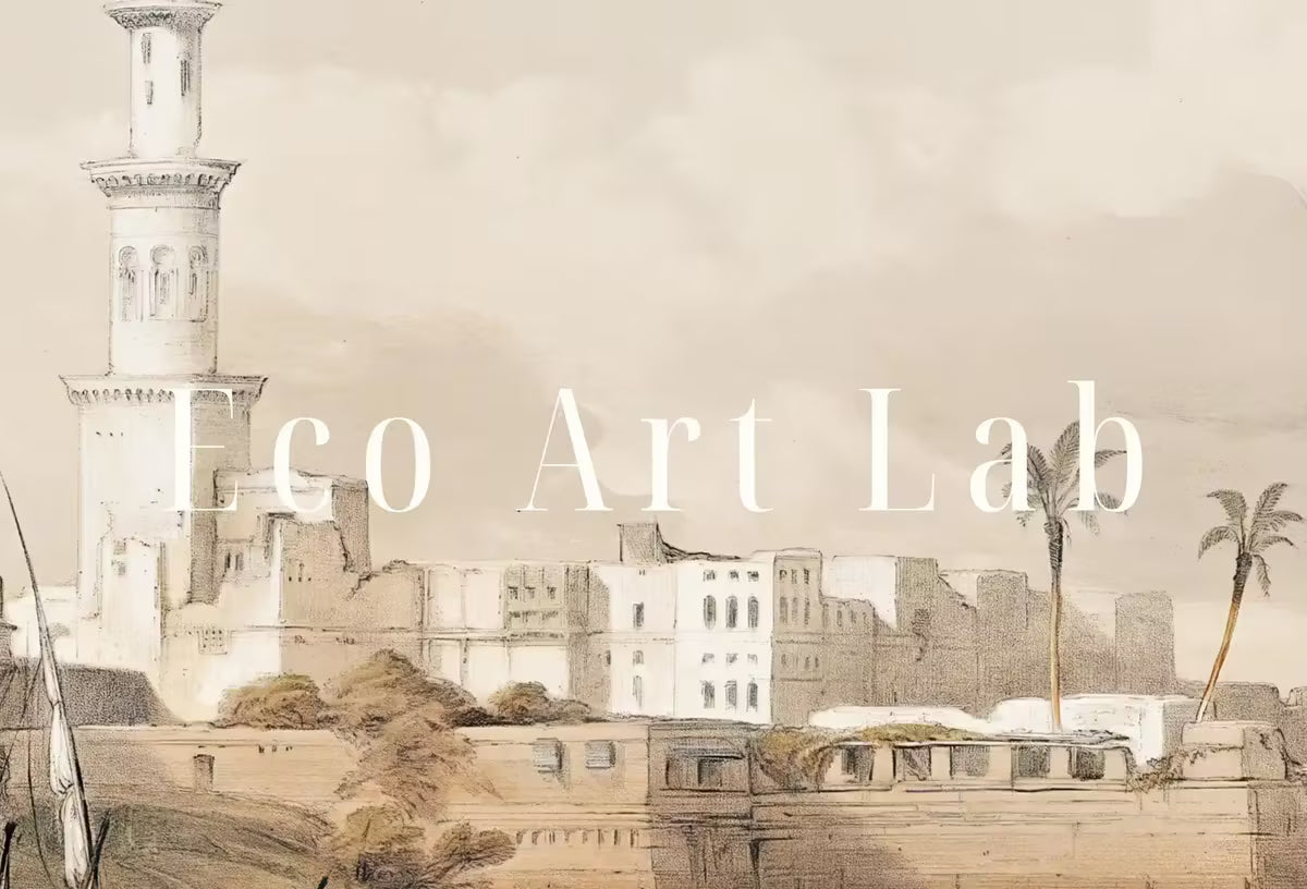 Samsung Frame TV Art 4K View on the Nile Ancient Egyptian Wall Art. Instant Download Antique Architecture Vintage Egyptian Art for Frame TV – Frame TV  Art