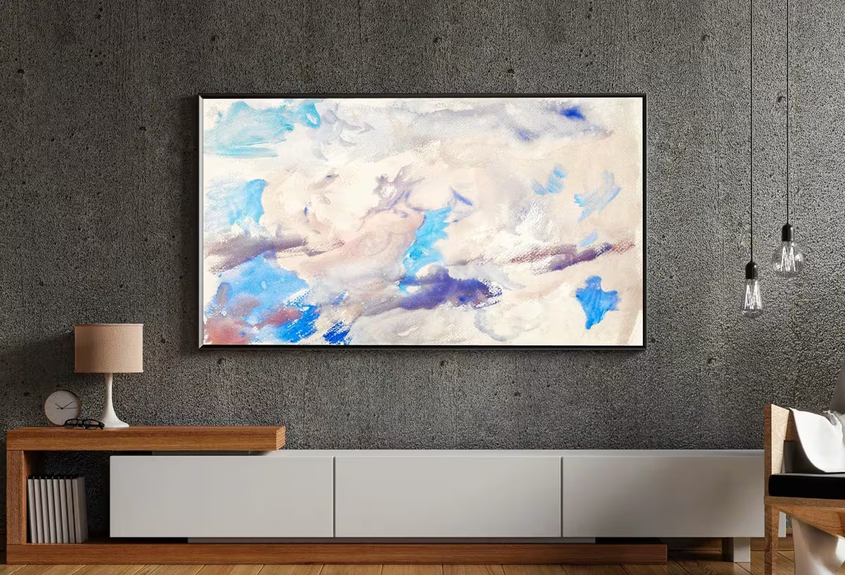 Samsung Frame TV Art, 4K Vintage Abstract Cloud Painting. Cloud Art Home Decor, Instant Download for Samsung Frame, Watercolor TV Art – Frame TV  Art