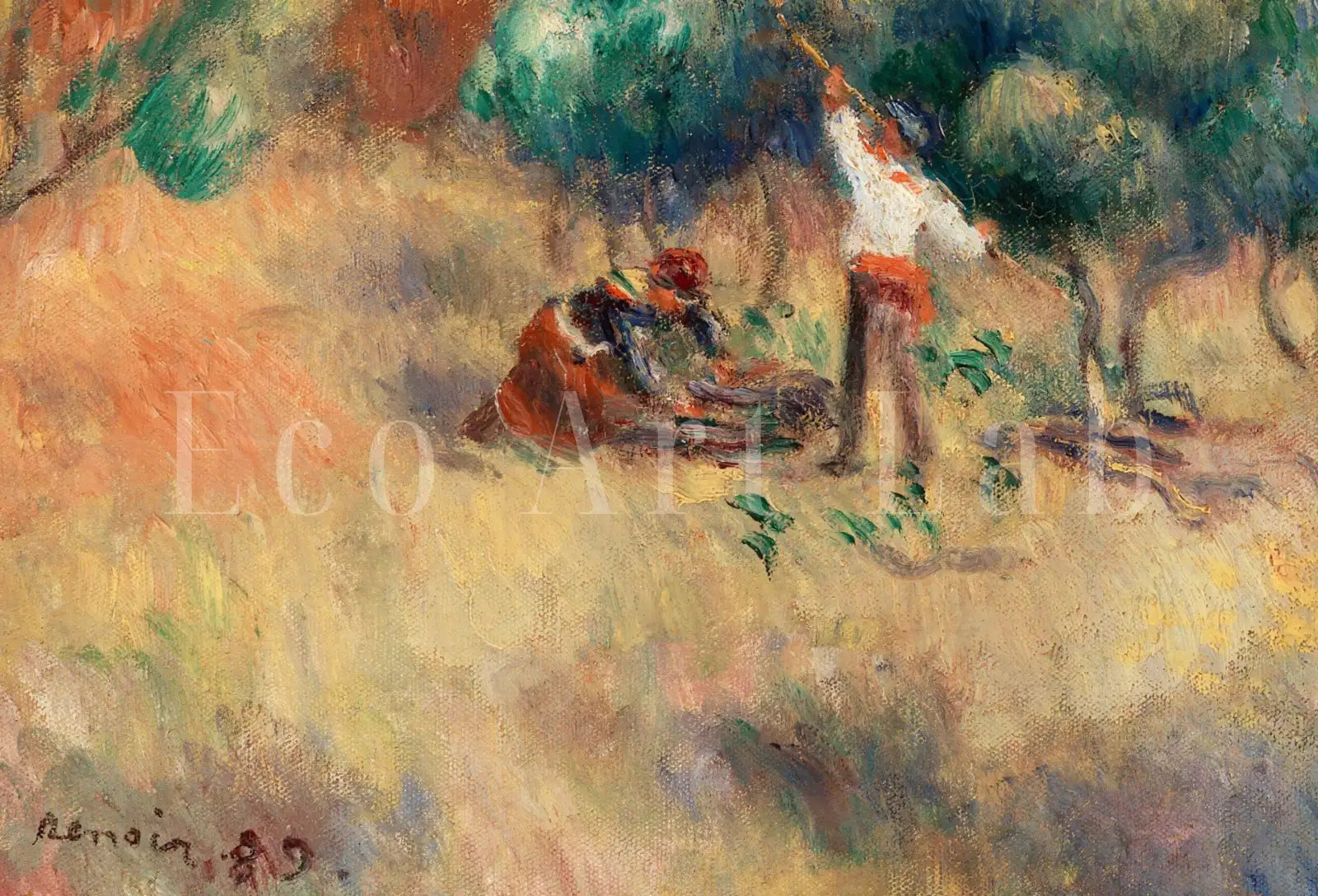 Included artwork preview showing first selection of artworks from Samsung Frame TV Art 4K Vintage Countryside Mountain Landscape by Auguste Renoir. Famous Antique Oil Painting. Vintage Art for Frame TV.