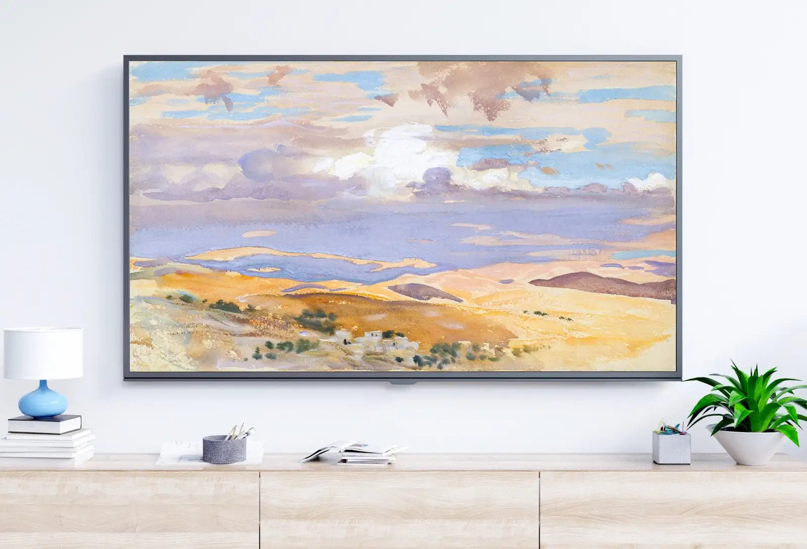 Included artwork preview showing first selection of artworks from Samsung Frame TV Art 4K Vintage Desert Landscape. Instant Download Art for Frame TV. Vintage Home Decor. TV Art.