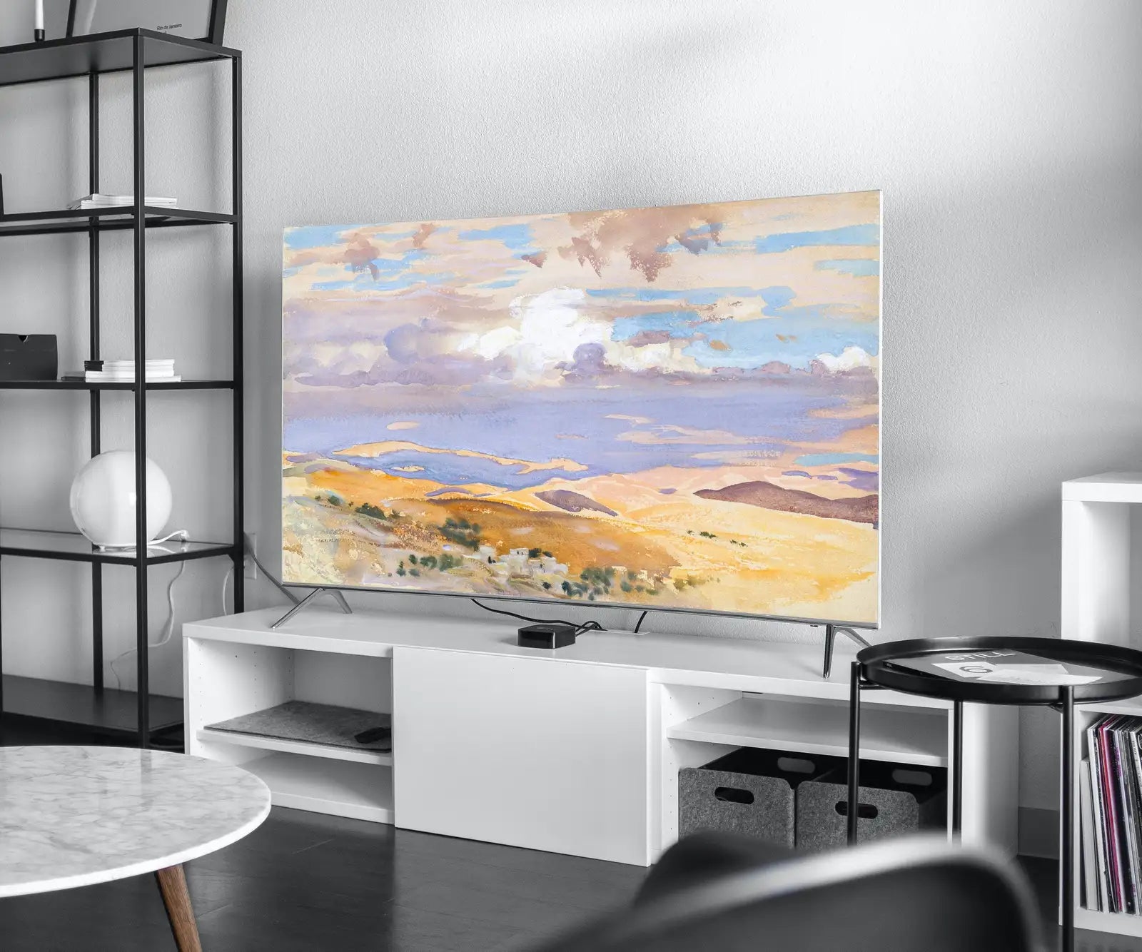 Detail view of artwork from Samsung Frame TV Art 4K Vintage Desert Landscape. Instant Download Art for Frame TV. Vintage Home Decor. TV Art. (variation 1)
