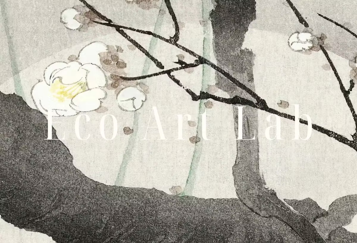 Samsung Frame TV Art 4K Vintage Japanese Painting Plum Blossom & Moon. Instant Download Antique Japanese Art for Frame TV. Vintage Wall Art – Frame TV  Art