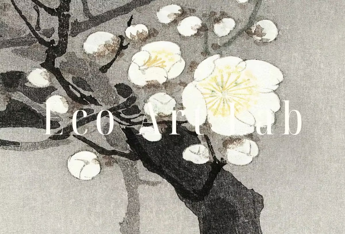 Samsung Frame TV Art 4K Vintage Japanese Painting Plum Blossom & Moon. Instant Download Antique Japanese Art for Frame TV. Vintage Wall Art – Frame TV  Art