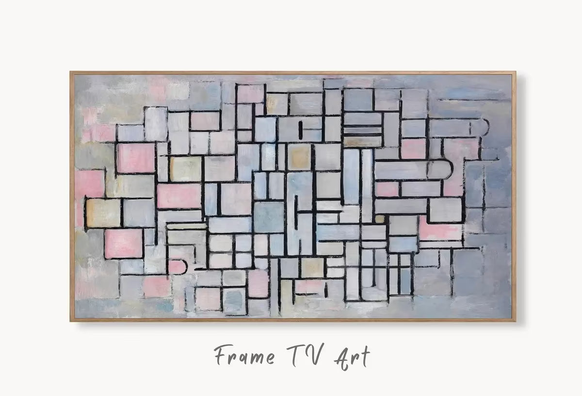 Samsung Frame TV Art 4K Vintage Neutral Abstract Famous Minimalist Painting. Instant Download Abstract Digital Painting. Art for Frame TV – Frame TV  Art