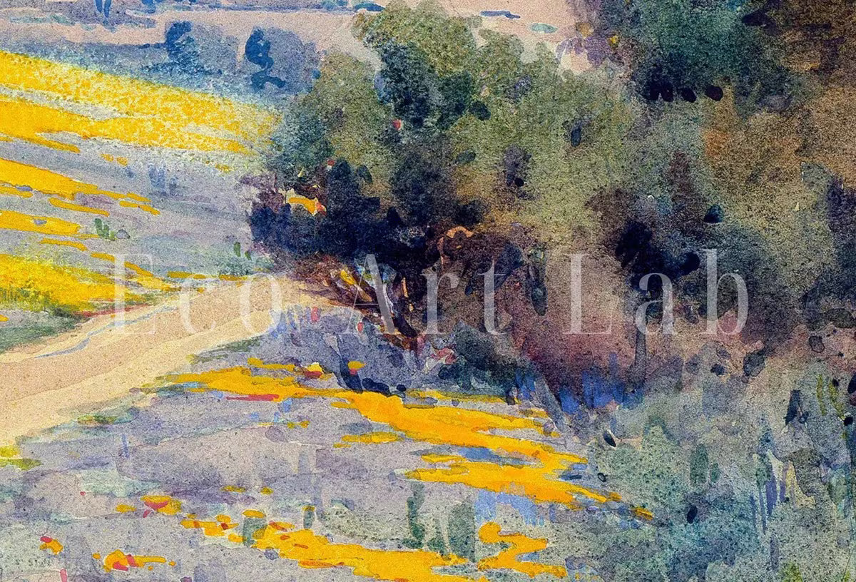 Samsung Frame TV Art 4K Vintage Spring Landscape Painting. Instant Download Spring Field Landscape. Wall Art for Frame TV. Vintage Wall Art – Frame TV  Art