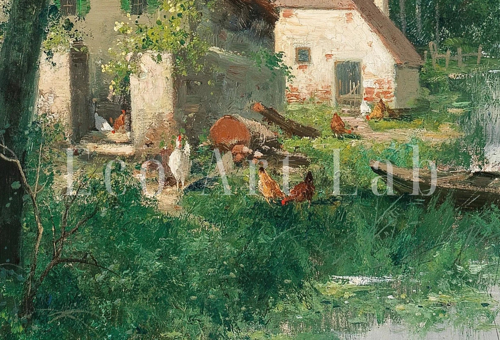 Second included artwork preview from Samsung Frame TV Art 4K Vintage Spring River Landscape Painting. Instant Download Antique Landscape Wall Art for Frame TV. Vintage Wall Art featuring various scenes.