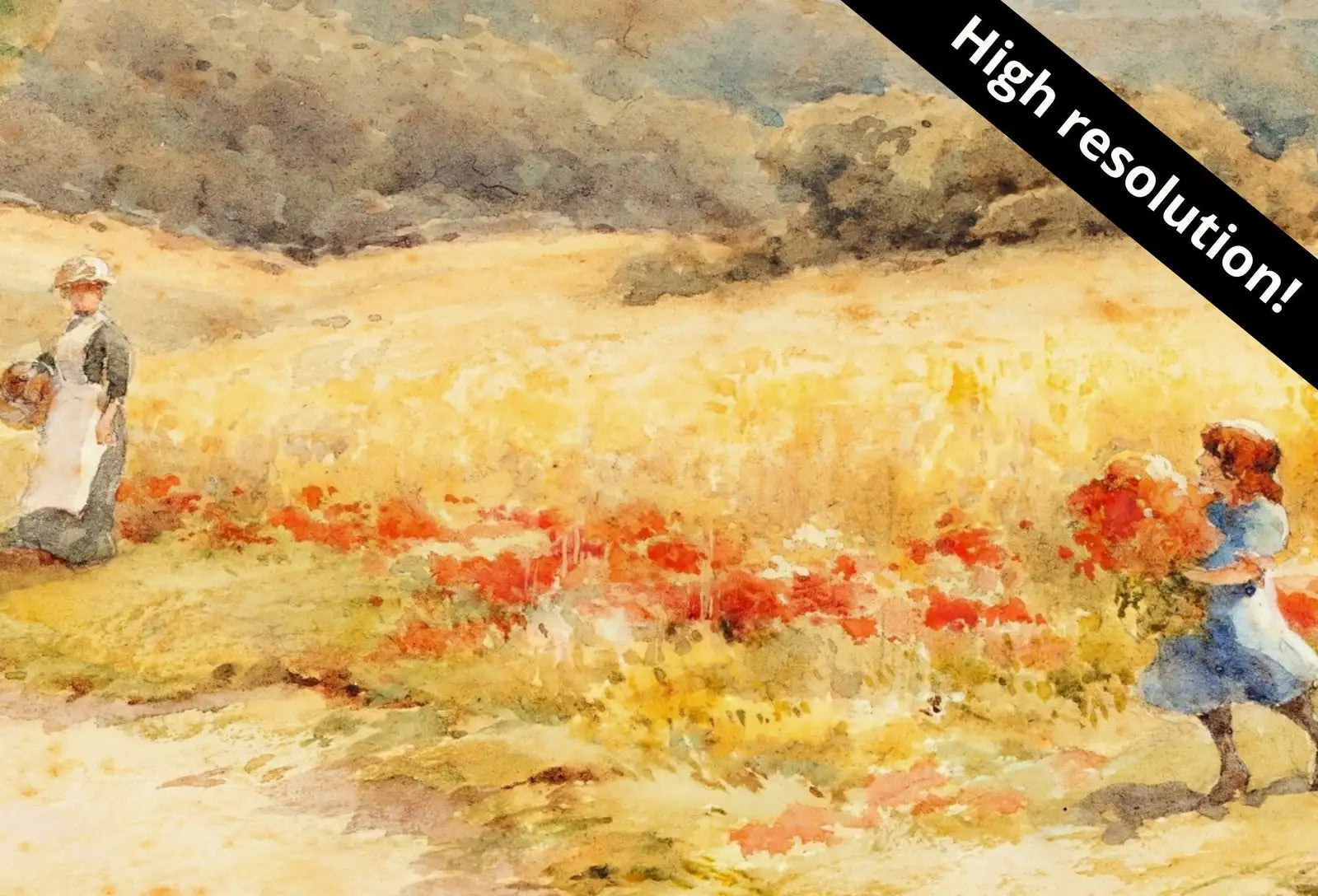 Second included artwork preview from Samsung Frame TV Art 4K Vintage Summer Landscape Painting. Instant Download Colorful Summer Art for the Frame TV. Landscape Art for TV featuring various scenes.